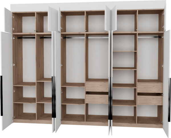 Изображение товара Шкаф Рэйгрупп Рэй S262-В15-3-EB В15-3 (дуб элисон/белый премиум)