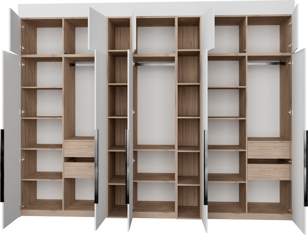 Изображение товара Шкаф Рэйгрупп Рэй S262-В16-3-EBЕ В16-3 (дуб элисон/белый премиум)