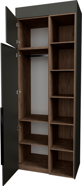 Изображение товара Шкаф Рэйгрупп Рэй S262-B2-WKW В2 (дуб веллингтон/кобальт)