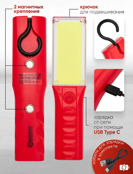 Изображение товара Фонарь ForceKraft FK-TH2160 (65846)