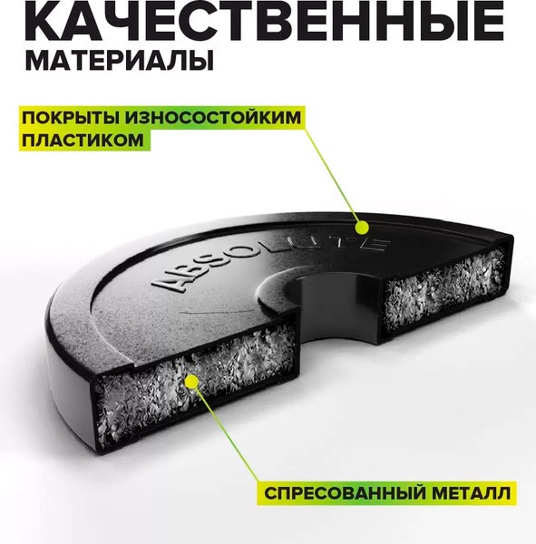Изображение товара Набор дисков для штанги Absolute Champion АЧ 12750 (2x2.5кг)