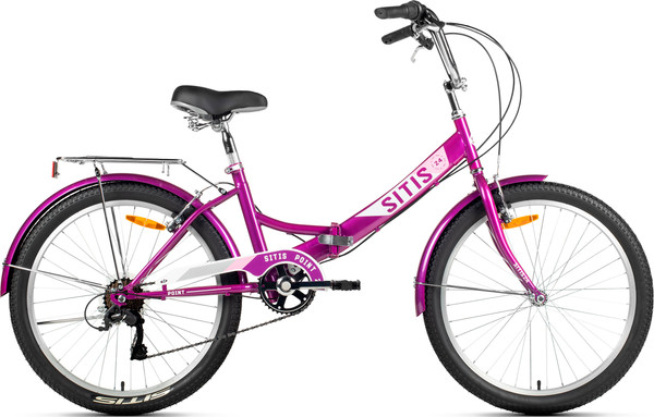 Изображение товара Велосипед Sitis Point 7SP 24 2025 (12, Purple/White/Pink)