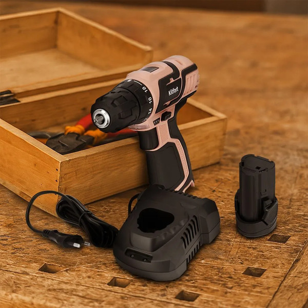 Изображение товара Аккумуляторная дрель-шуруповерт Kitfort КТ-6493