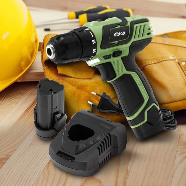 Изображение товара Аккумуляторная дрель-шуруповерт Kitfort КТ-6494