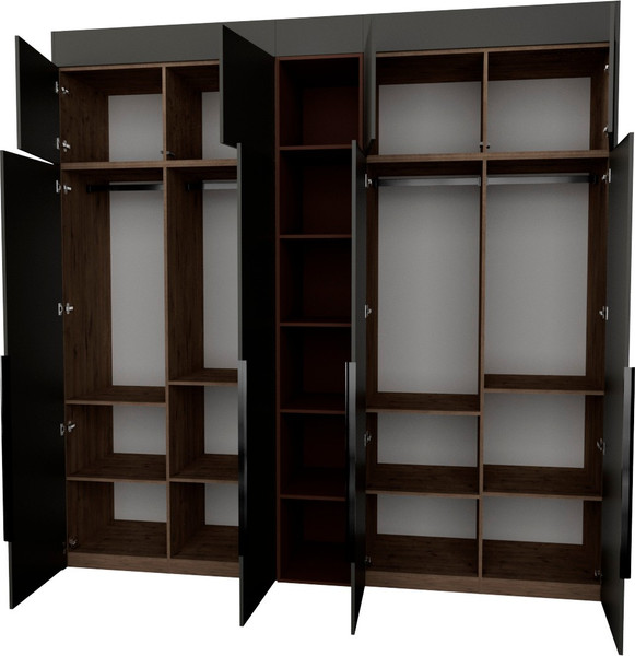 Изображение товара Шкаф Рэйгрупп Рэй S274-В11-1-WKL В11-1 (дуб веллингтон/кобальт/античная латунь)