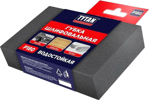 Изображение товара Губка абразивная Tytan Professional Р180 / 40326