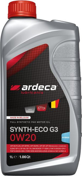 Изображение товара Моторное масло Ardeca Synth-Eco G3 0W20 / P01361-ARD001 (1л)