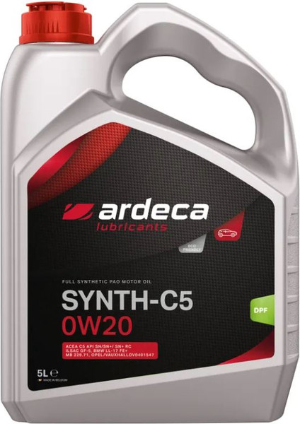 Изображение товара Моторное масло Ardeca Synth-C5 0W20 / P01441-ARD005 (5л)