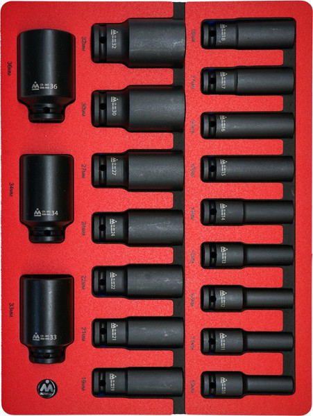 Изображение товара Набор головок слесарных Мастак 5-064019