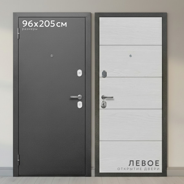 Изображение товара Входная дверь Guard МСТ-2 96x205 левая (антик серебро/акация)