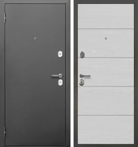 Изображение товара Входная дверь Guard МСТ-2 96x205 левая (антик серебро/акация)