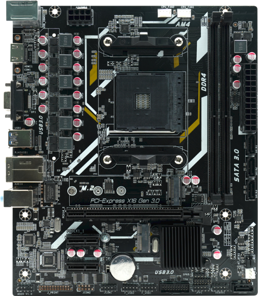 Изображение товара Материнская плата AFOX B550D4-MA5-V2