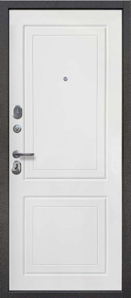 Изображение товара Входная дверь Guard МС-1 96x205 левая (антик серебро/белый матовый)