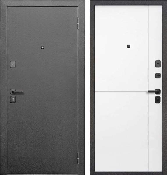 Изображение товара Входная дверь Guard МС-2 96x205 правая (антик серебро/светлый грей)