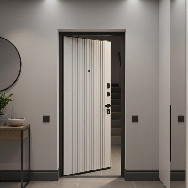 Изображение товара Входная дверь Guard М-3 86x205 правая (антик серебро/белый матовый)