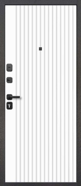 Изображение товара Входная дверь Guard М-3 96x205 левая (антик серебро/белый матовый)