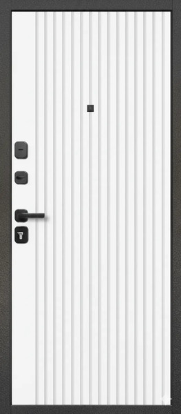 Изображение товара Входная дверь Guard М-3 96x205 левая (антик серебро/белый матовый)
