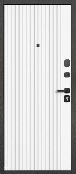 Изображение товара Входная дверь Guard М-3 96x205 правая (антик серебро/белый матовый)