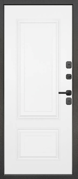 Изображение товара Входная дверь Guard МПТ-28 96x205 правая (муар 7024/белый матовый)