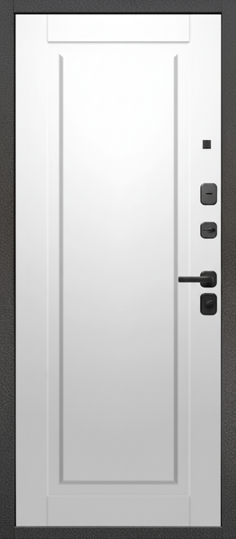 Изображение товара Входная дверь Guard МПП-22 86x205 правая (черный эксимер/белый матовый)