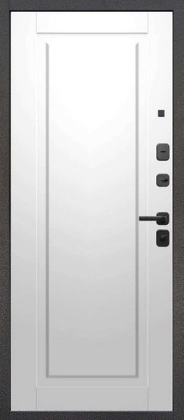 Изображение товара Входная дверь Guard МПП-22 86x205 правая (черный эксимер/белый матовый)