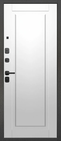 Изображение товара Входная дверь Guard МПП-22 96x205 левая (черный эксимер/белый матовый)