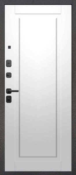 Изображение товара Входная дверь Guard МПП-22 96x205 левая (черный эксимер/белый матовый)