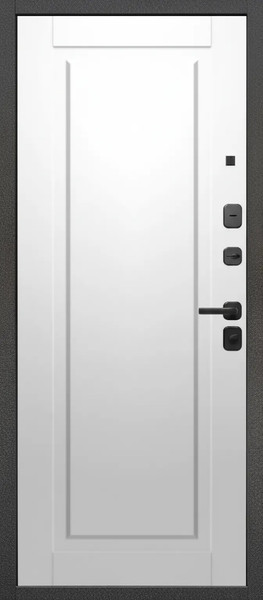 Изображение товара Входная дверь Guard МПП-22 96x205 правая (черный эксимер/белый матовый)