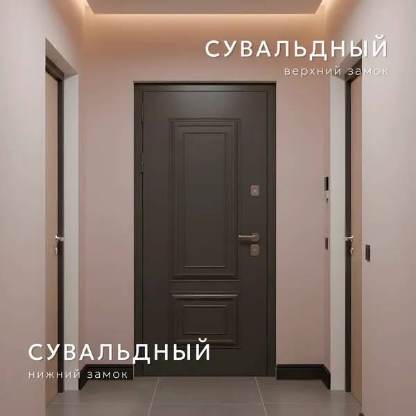 Изображение товара Входная дверь Guard МПТ-28 86x205 левая (муар 7024/белый матовый)