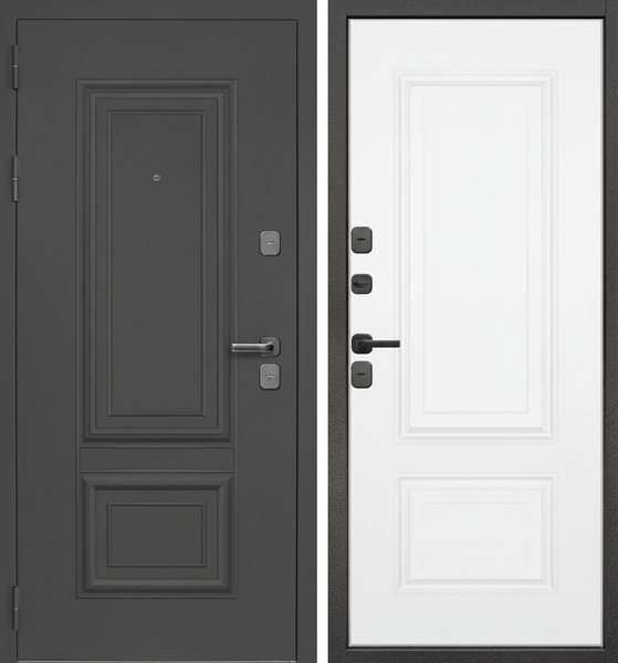 Изображение товара Входная дверь Guard МПТ-28 86x205 левая (муар 7024/белый матовый)