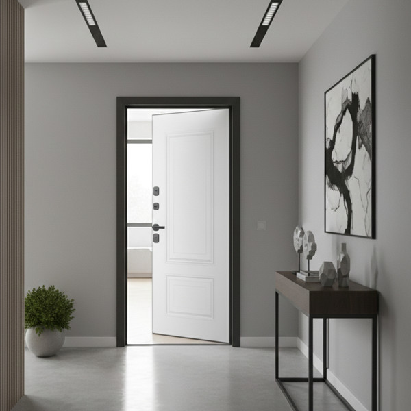 Изображение товара Входная дверь Guard МПТ-28 86x205 левая (муар 7024/белый матовый)