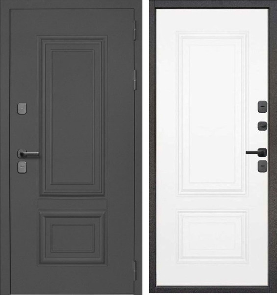 Изображение товара Входная дверь Guard МПТ-28 86x205 правая (муар 7024/белый матовый)