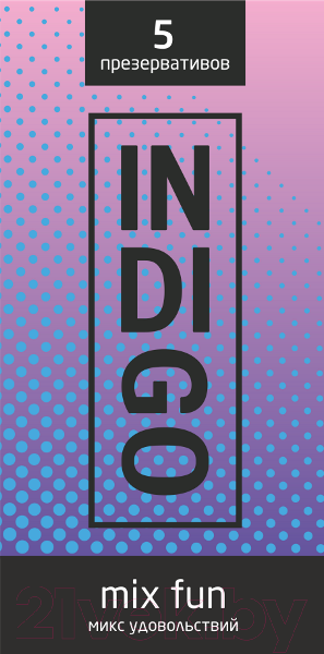 Изображение товара Презервативы INDIgo Mix Fun №5 микс удовольствий
