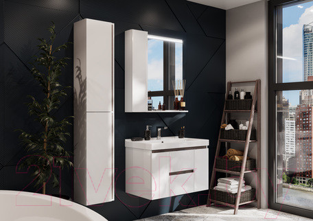 Изображение товара Шкаф-пенал для ванной Акватон Рене (1A222003NRC80)