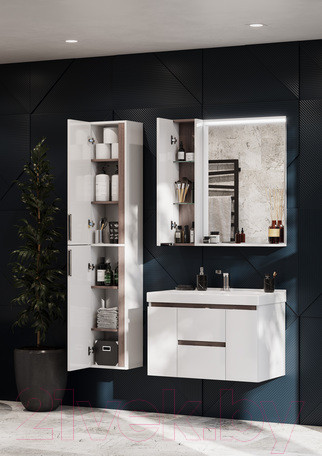 Изображение товара Шкаф-пенал для ванной Акватон Рене (1A222003NRC80)