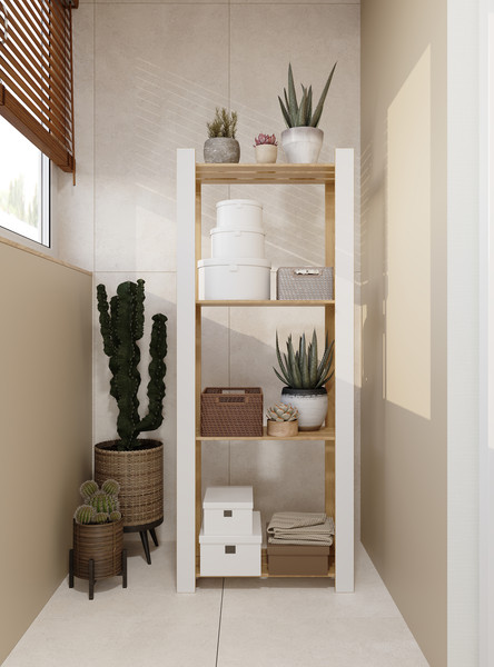 Изображение товара Этажерка Mio Tesoro Эко 635x278x1590 / 2.14.21.001.18 (белый)