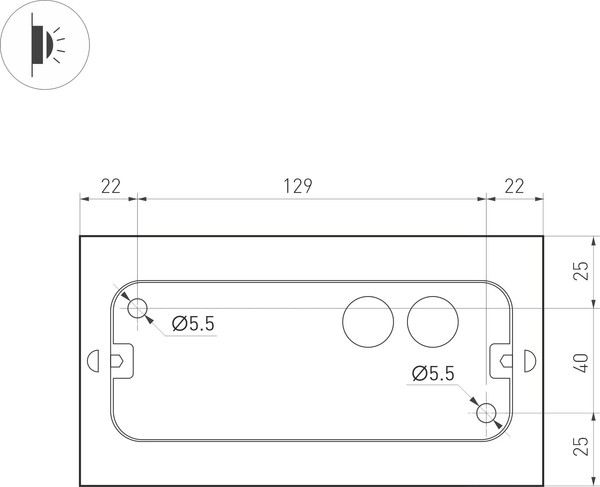 Изображение товара Бра уличное Arlight SP-Wall-170WH-Flat-12W Warm White / 020802