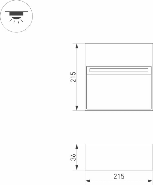 Изображение товара Светильник уличный Arlight LGD-TRACE-S215x215-8W Warm3000 GR / 029958