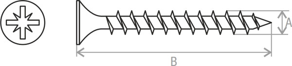 Изображение товара Шуруп Starfix Универсальный 4.0х60 / SM-57640-4000 (4000шт, белый цинк)