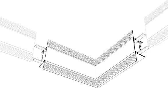 Изображение товара Угол профиля для светодиодной ленты Arlight SL-LINIA45-FANTOM внутренний / 030103
