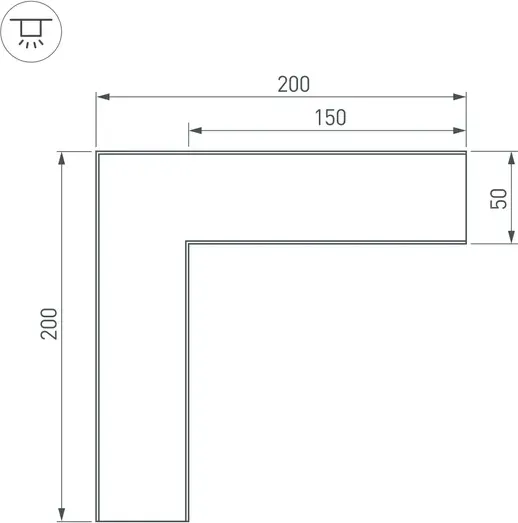 Изображение товара Коннектор для профиля для светодиодной ленты Arlight SL-LINE-5035 / 030116