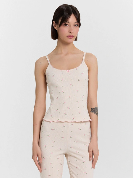 Изображение товара Комплект домашней одежды Mark Formelle 592336 (р.164/170-92-98, цветы на кремовом)