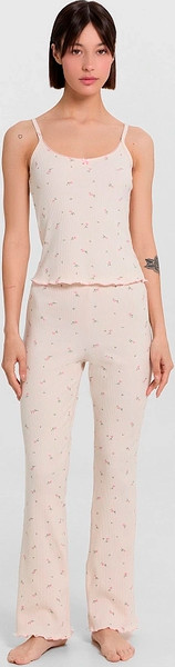 Изображение товара Комплект домашней одежды Mark Formelle 592336 (р.164/170-92-98, цветы на кремовом)