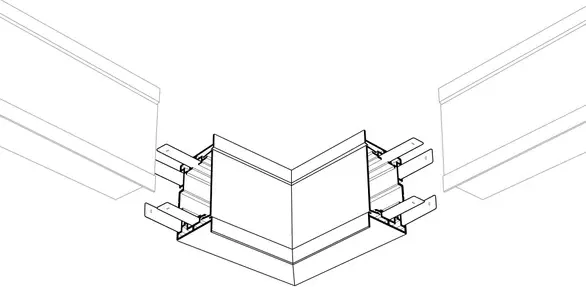 Изображение товара Коннектор для профиля для светодиодной ленты Arlight S2-LINIA69-F-L90N внутренний / 021278