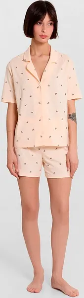 Изображение товара Пижама Mark Formelle 592553 (р.164/170-92-98, цветочки на персиковом креме)