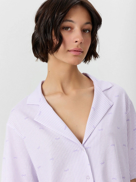 Изображение товара Пижама Mark Formelle 592554 (р.164/170-88-94, бантики на лиловой полоске)