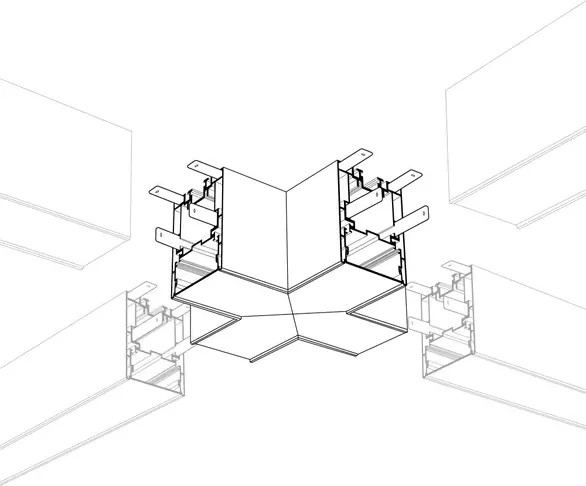 Изображение товара Коннектор для профиля для светодиодной ленты Arlight S2-LINE-5470-X90 крестовой / 021258