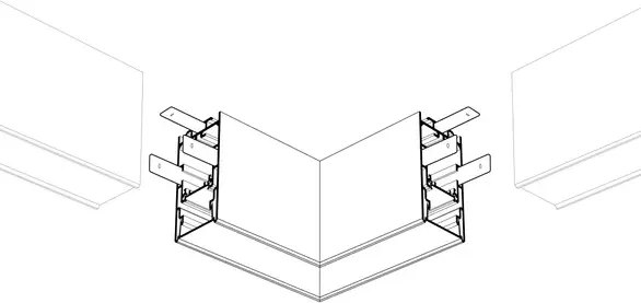 Изображение товара Угол профиля для светодиодной ленты Arlight S2-LINE-3360-L90 прямой / 021234