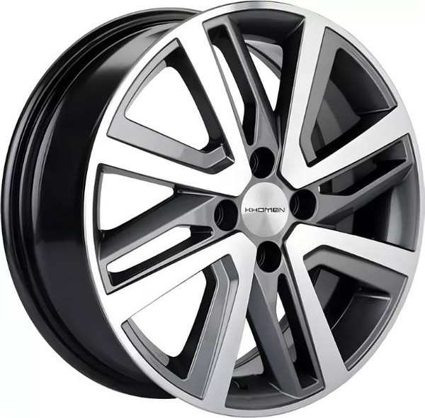 Изображение товара Литой диск Khomen KHW1609 Vesta/Largus 16x6" 4x100мм DIA 60.1мм ET 50мм Gray FP