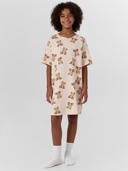 Изображение товара Сорочка детская Mark Formelle 577717 (р.140-68, мишки на пудровом)